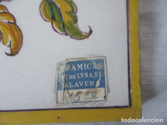 Antig&uuml;edades: Azulejo Talavera Ruiz de Luna - Foto 2