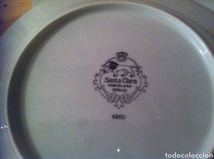 Antigüedades: Vajilla Santa Clara de porcelana fabricada en España - Foto 4 - 176434155