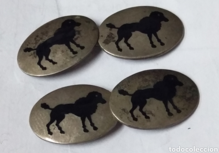Antig&uuml;edades: Antiguos gemelos plata MACIZA 800 - Foto 1