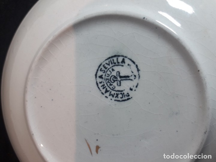 Antig&uuml;edades: Plato decorativo pickman - Foto 6