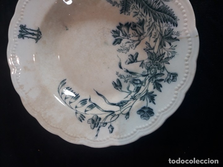 Antig&uuml;edades: Plato decorado con iniciales - Foto 3