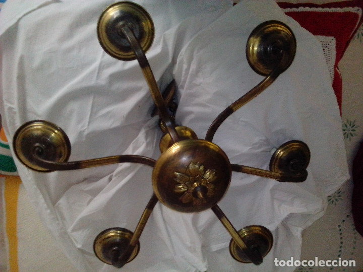 Antig&uuml;edades: L&aacute;mpara de techo, de 6 brazos - Foto 1