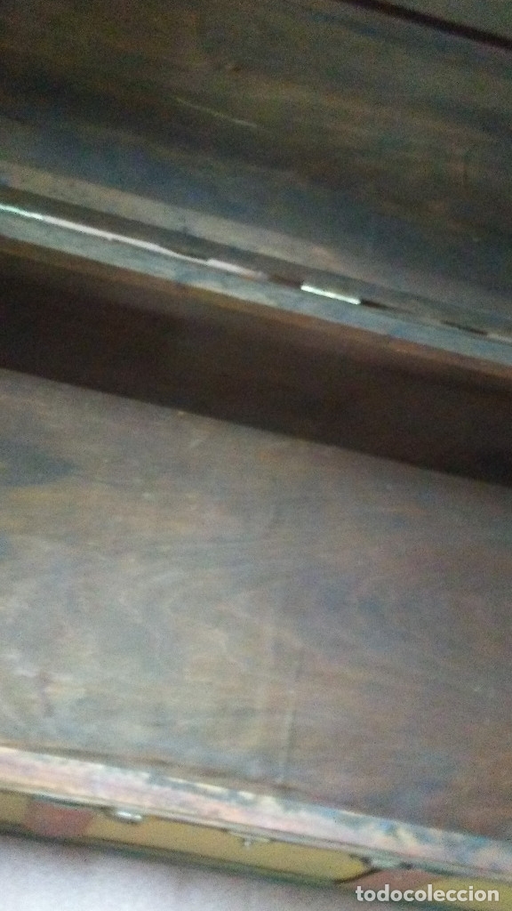 Antig&uuml;edades: BA&Uacute;L DE PIEL CURTIDA RESTAURADO - Foto 8