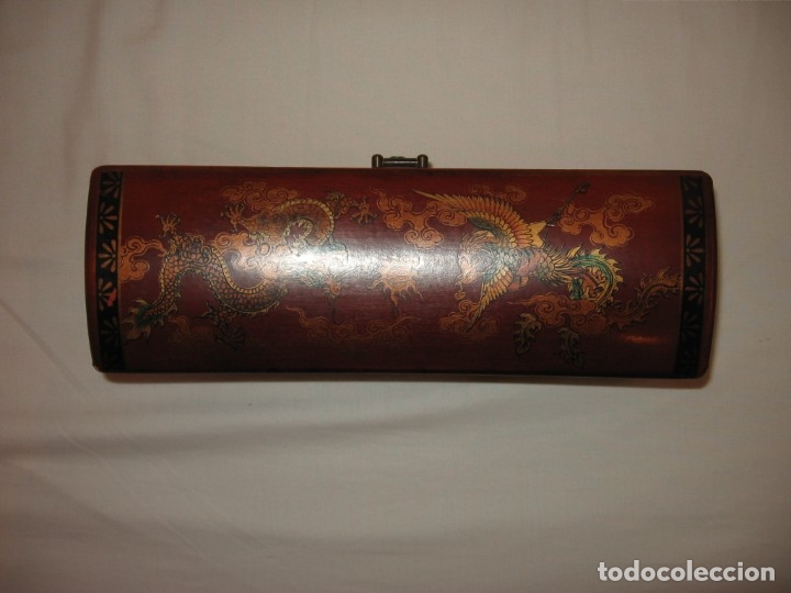 Antig&uuml;edades: Caja con decoraci&oacute;n de tem&aacute;tica china - Foto 12