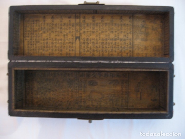 Antig&uuml;edades: Caja con decoraci&oacute;n de tem&aacute;tica china - Foto 24