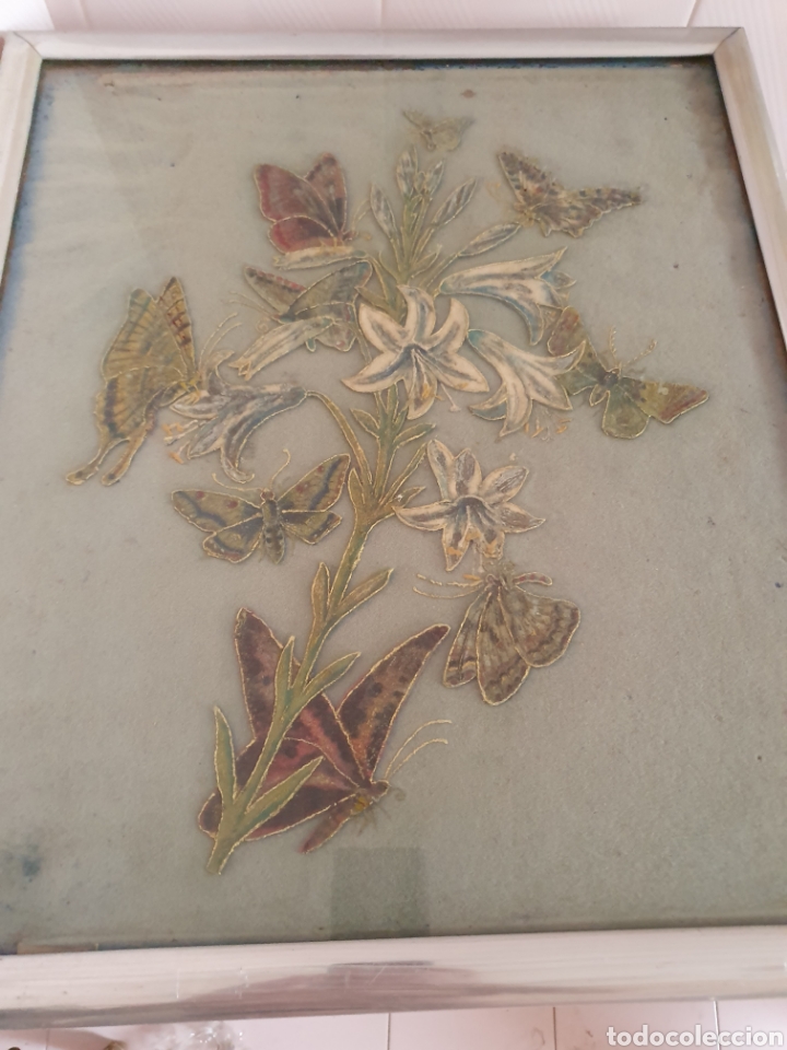 Oggetti Antichi: CUADRO MUY DECORATIVO CON MOTIVO DE MARIPOSAS