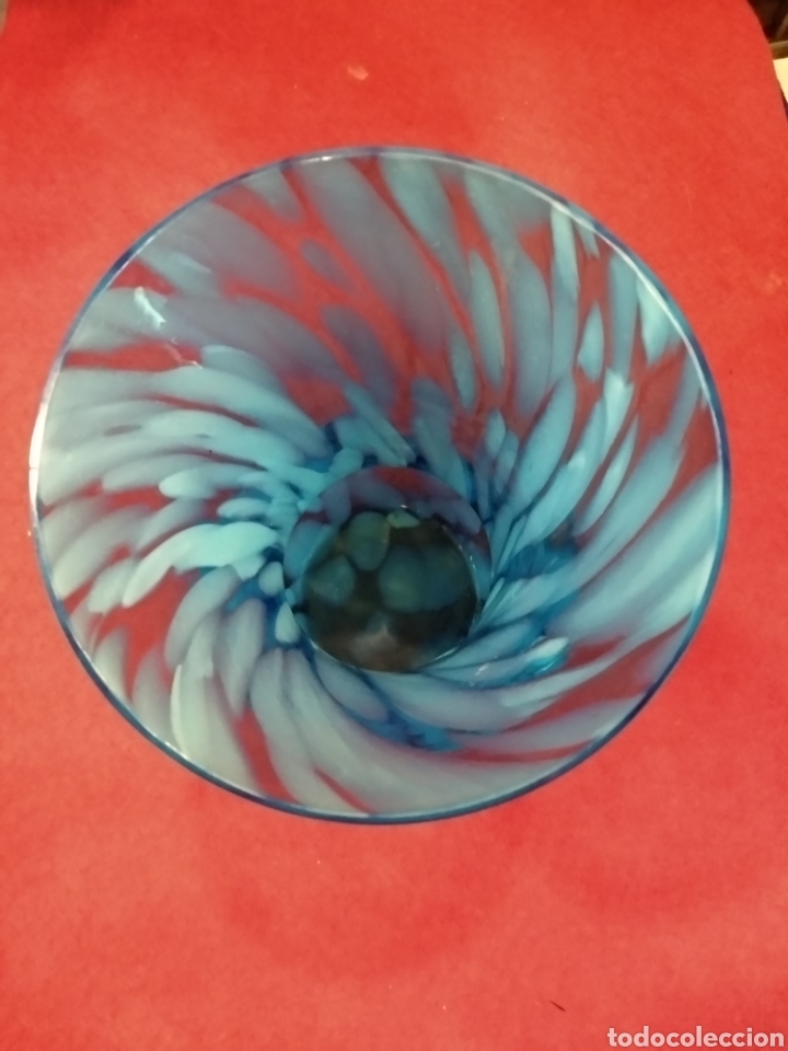 Antig&uuml;edades: Jarr&oacute;n de cristal azul Murano, - Foto 4
