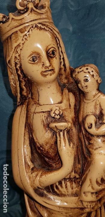 Antig&uuml;edades: VIRGEN  CON  NI&Ntilde;O  ESTILO  G&Oacute;TICO - Foto 3