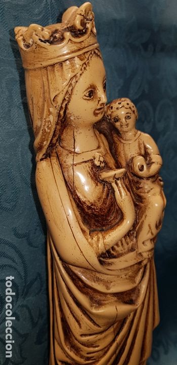 Antig&uuml;edades: VIRGEN  CON  NI&Ntilde;O  ESTILO  G&Oacute;TICO - Foto 4