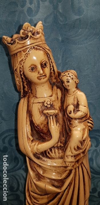 Antig&uuml;edades: VIRGEN  CON  NI&Ntilde;O  ESTILO  G&Oacute;TICO - Foto 6