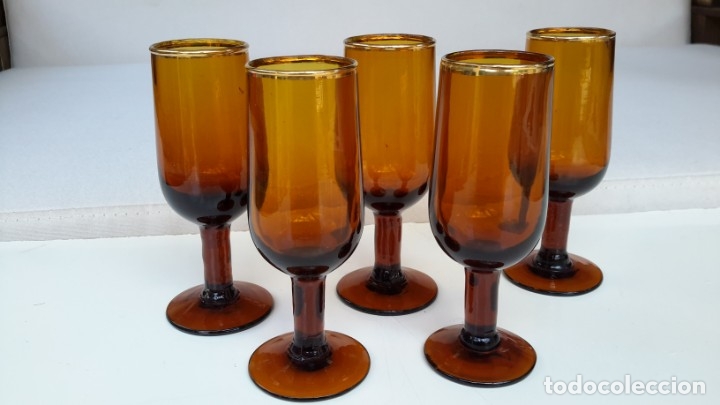 Antig&uuml;edades: Juego de 5 copas antiguas - Foto 4