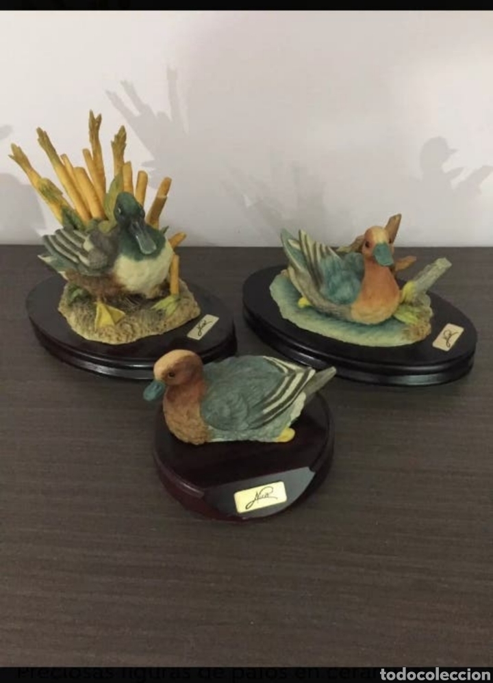 Antig&uuml;edades: FIGURAS DE GATOS EN CERAMICA POLICROMADA