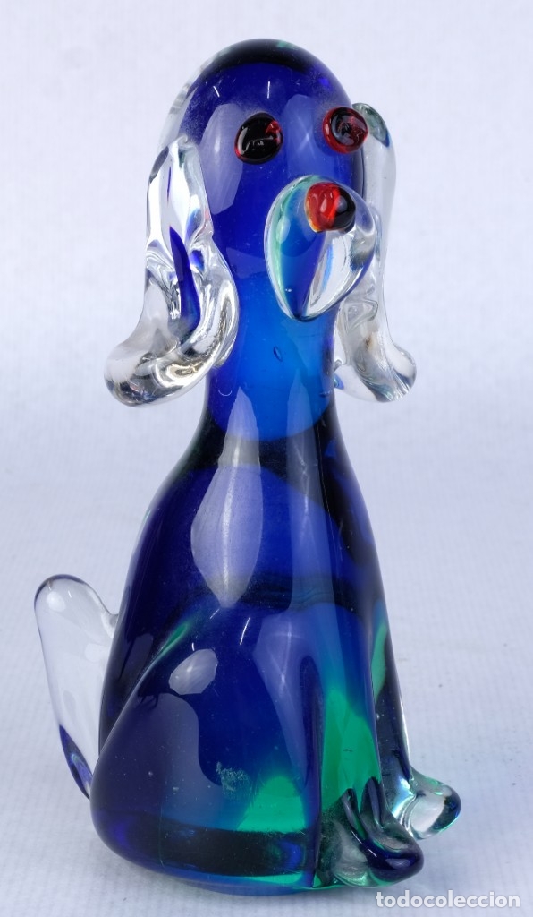 Antig&uuml;edades: Figura de perro en cristal de Murano - Foto 2