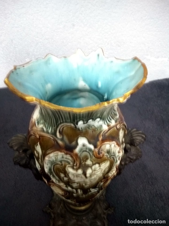 Antig&uuml;edades: Preciosa pareja de floreros - Foto 2