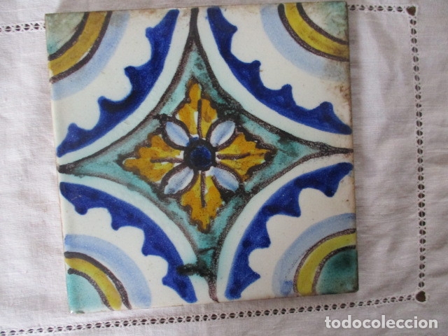 Oggetti Antichi: Azulejo pintado antiguo