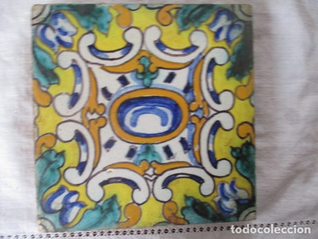 Antig&uuml;edades: Azulejo Triana siglo XIX - Foto 1