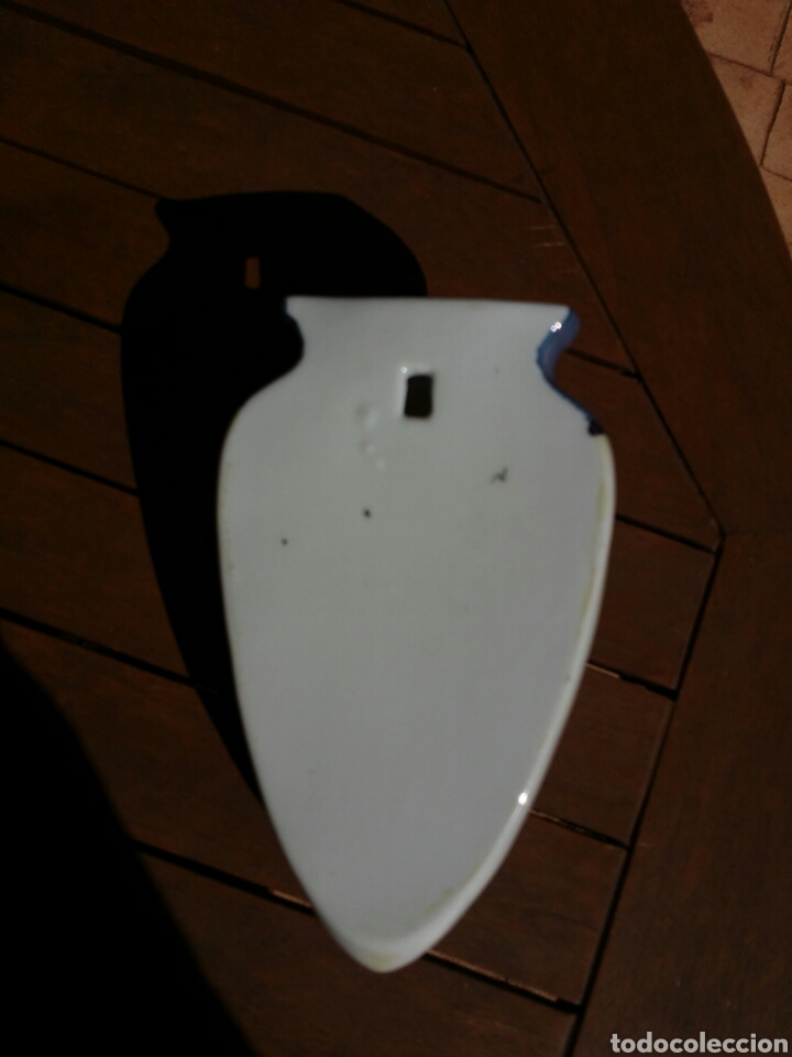 Antig&uuml;edades: Jardinera de porcelana de reflejos. - Foto 3