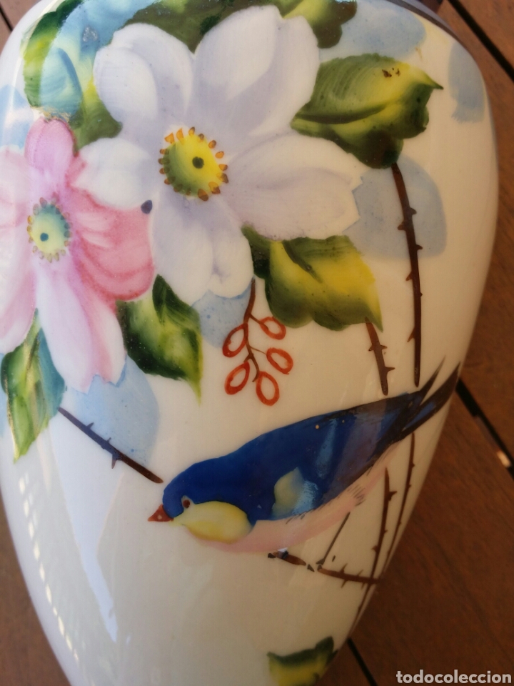Antig&uuml;edades: Jardinera de porcelana de reflejos. - Foto 4