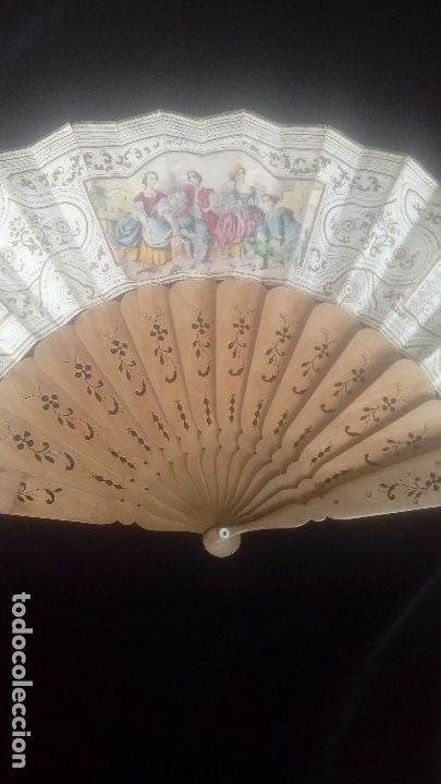 Antig&uuml;edades: Abanico isabelino S.XIX - Foto 7