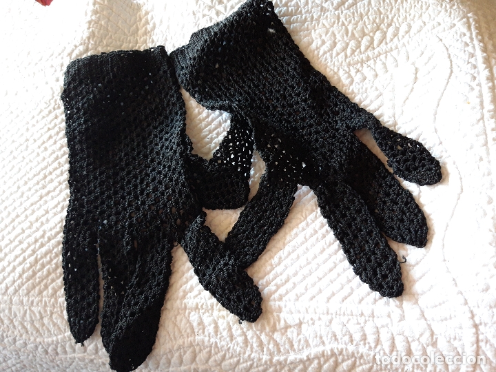 Antig&uuml;edades: Guantes ganchillo - Foto 3