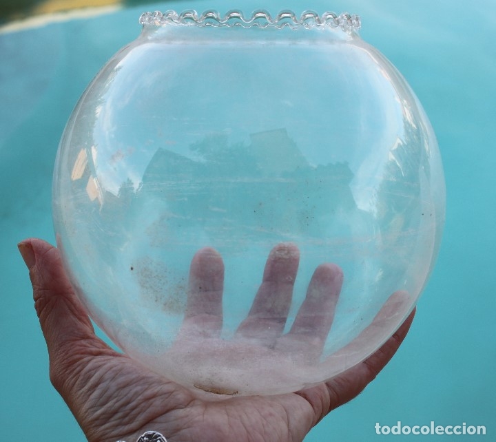 Antig&uuml;edades: Pecera de cristal soplado - Foto 6