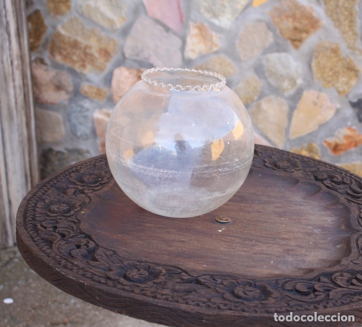 Antig&uuml;edades: Pecera de cristal soplado - Foto 2