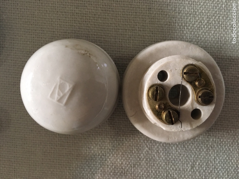 Antig&uuml;edades: Material el&eacute;ctrico de porcelana - Foto 2