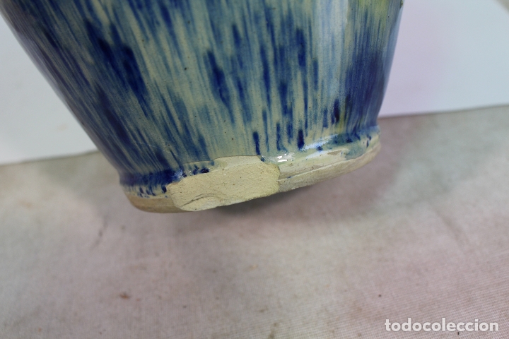 Antig&uuml;edades: botijo barro esmaltado - Foto 2