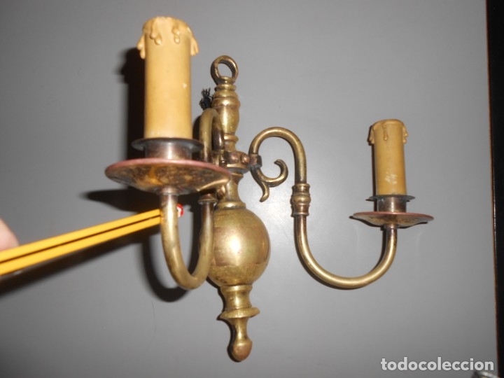 Antig&uuml;edades: APLIQUE   DE   BRONCE  -a&ntilde;o 1925- - Foto 4