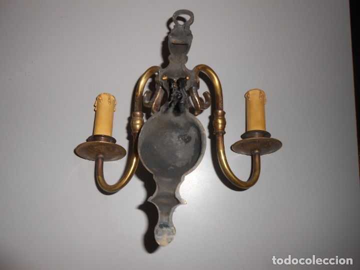 Antig&uuml;edades: APLIQUE   DE   BRONCE  -a&ntilde;o 1925- - Foto 6