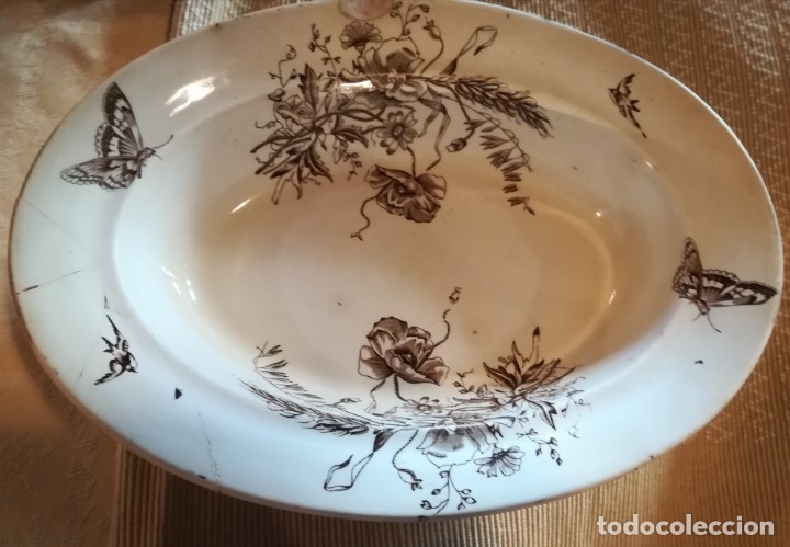 Antig&uuml;edades: Bandeja Cartuja de Sevilla - Foto 1