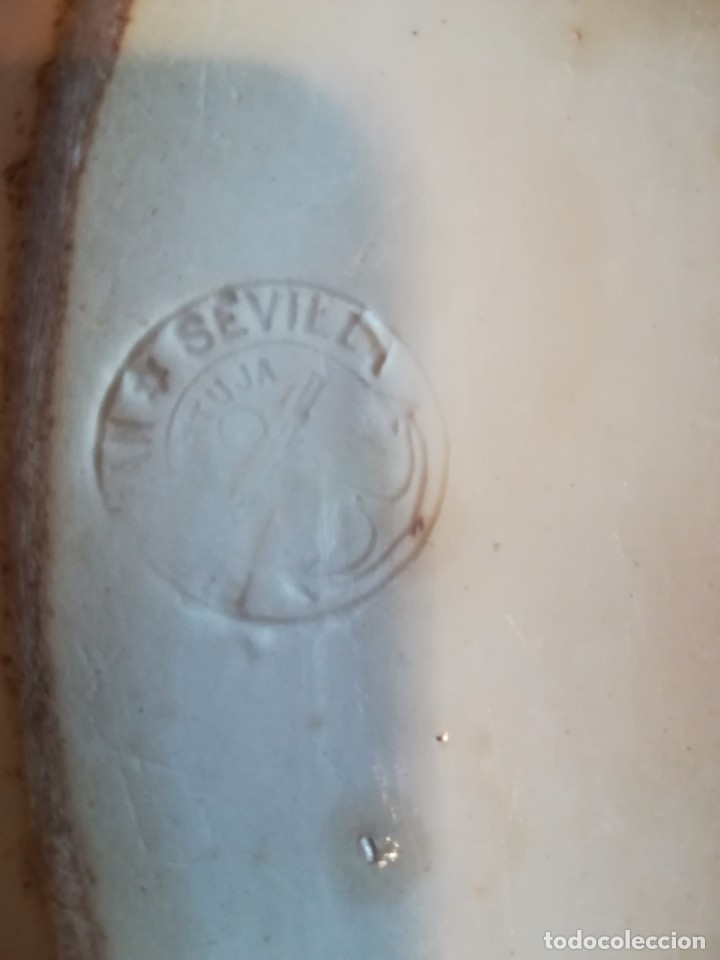 Antig&uuml;edades: Bandeja Cartuja de Sevilla - Foto 13