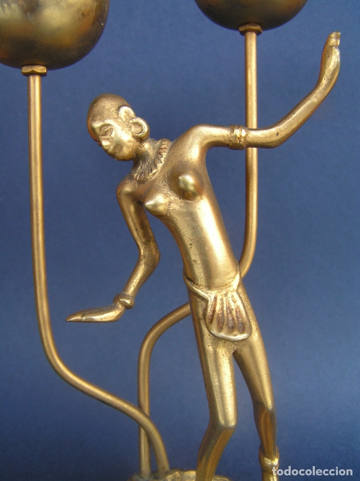 Antig&uuml;edades: CANDELABRO ART-D&Eacute;CO. 15,5 cm. - Foto 4