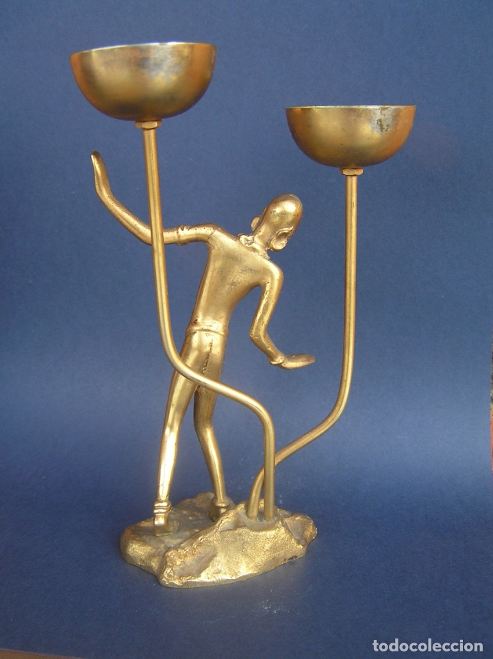 Antig&uuml;edades: CANDELABRO ART-D&Eacute;CO. 15,5 cm. - Foto 9