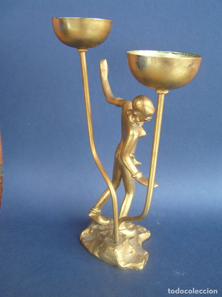 Antig&uuml;edades: CANDELABRO ART-D&Eacute;CO. 15,5 cm. - Foto 11