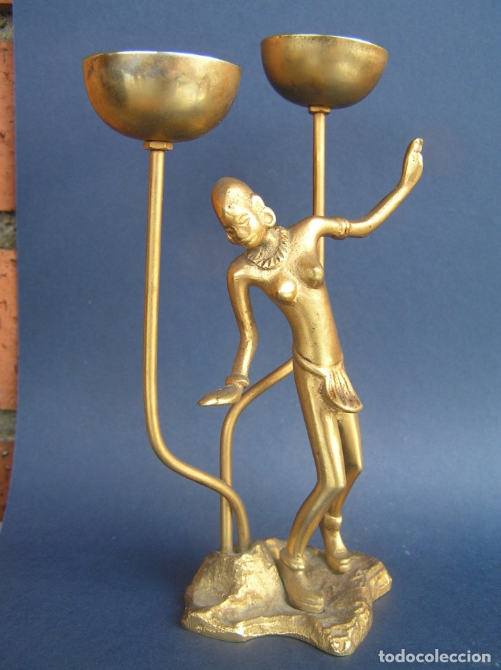 Antig&uuml;edades: CANDELABRO ART-D&Eacute;CO. 15,5 cm. - Foto 13