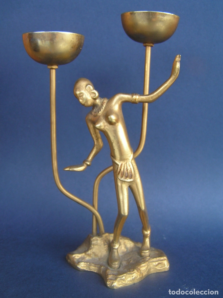 Antig&uuml;edades: CANDELABRO ART-D&Eacute;CO. 15,5 cm. - Foto 14