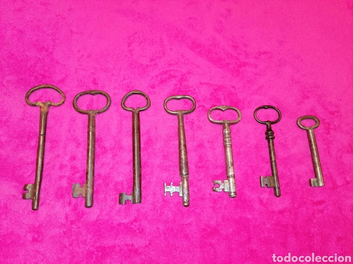 Antig&uuml;edades: COLECCI&Oacute;N DE 7 LLAVES ANTIGUAS - Foto 2