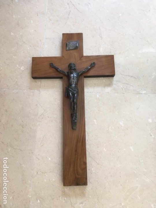 Antiguo Crucifijo Pared Crucifijo Religión Antiguo,  España