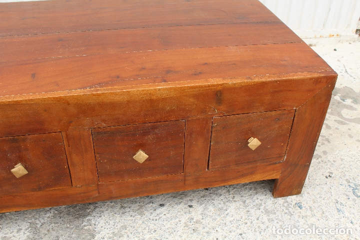 Antig&uuml;edades: mueble mesa baja en madera - Foto 4