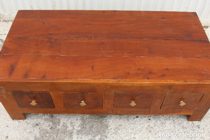Antig&uuml;edades: mueble mesa baja en madera - Foto 5