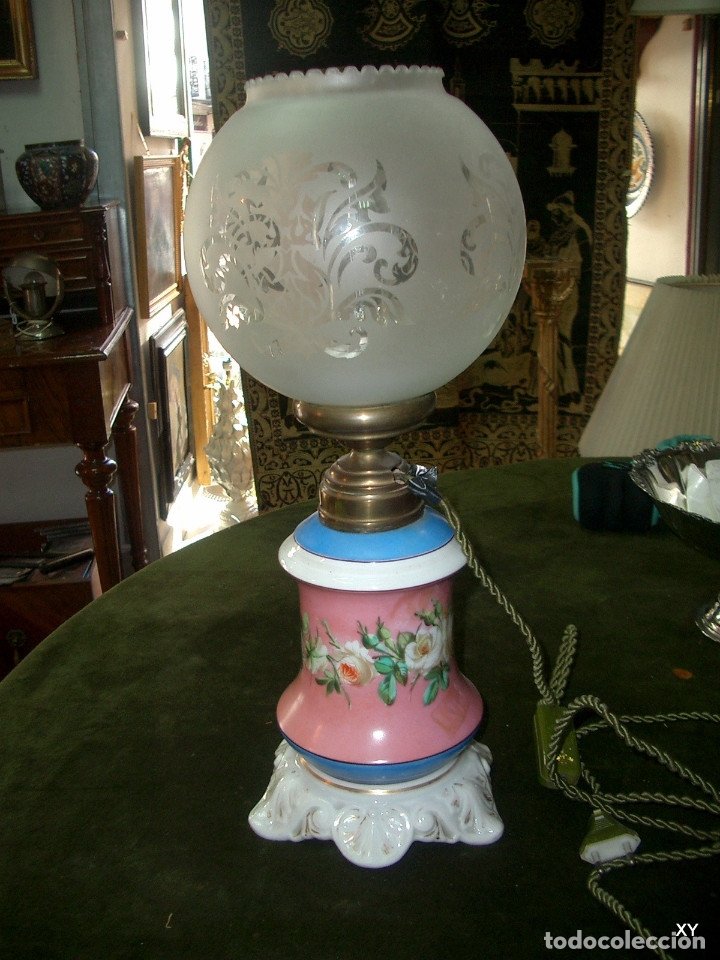 Antig&uuml;edades: Quinque antiguo electrificado - Foto 1
