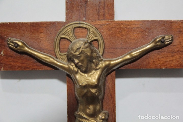 Antig&uuml;edades: PEQUE&Ntilde;O CRUCIFIJO - Foto 2