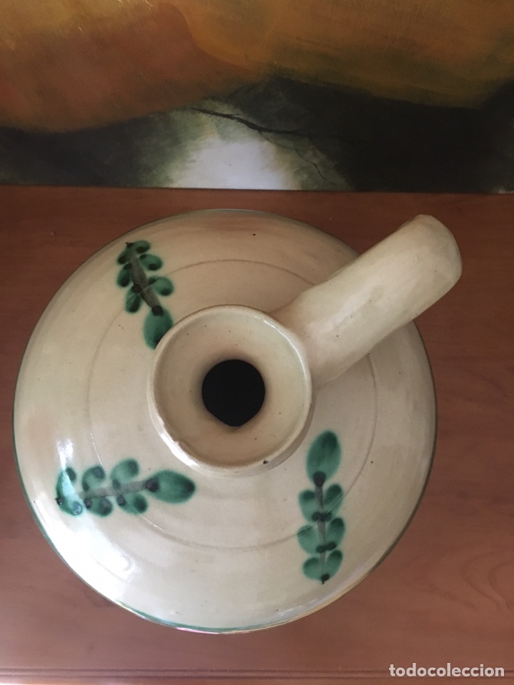 Antig&uuml;edades: C&aacute;ntaro barro , crema y verde - Foto 4