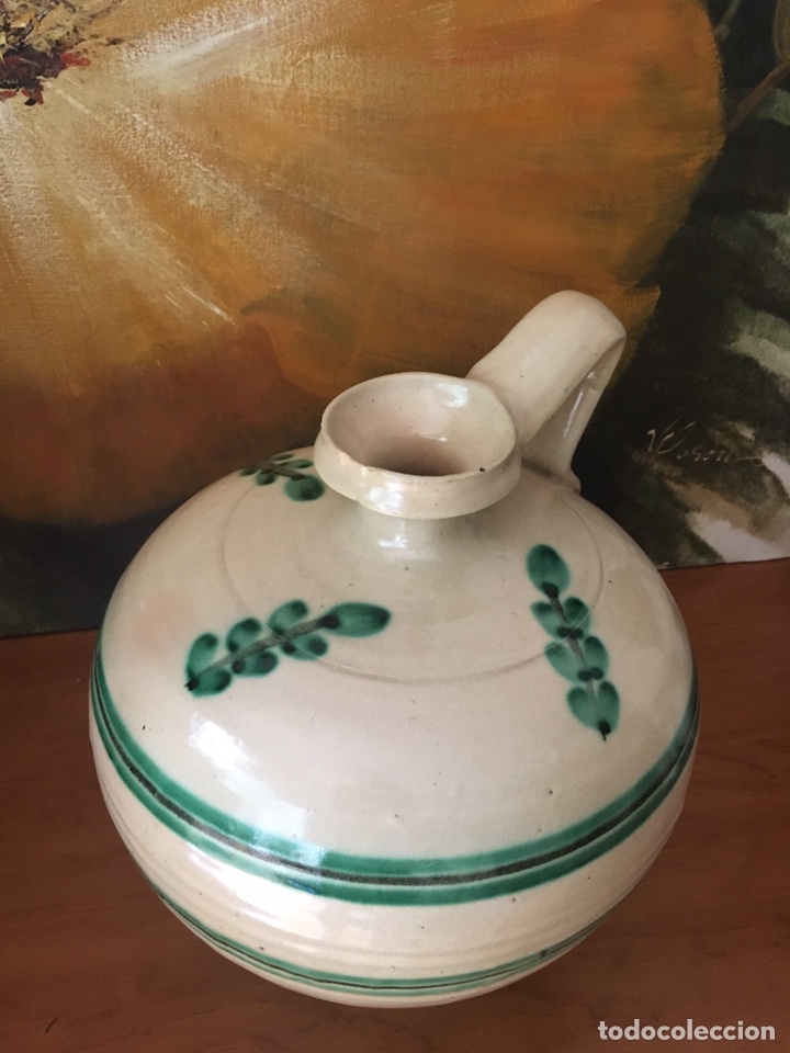 Antig&uuml;edades: C&aacute;ntaro barro , crema y verde - Foto 6
