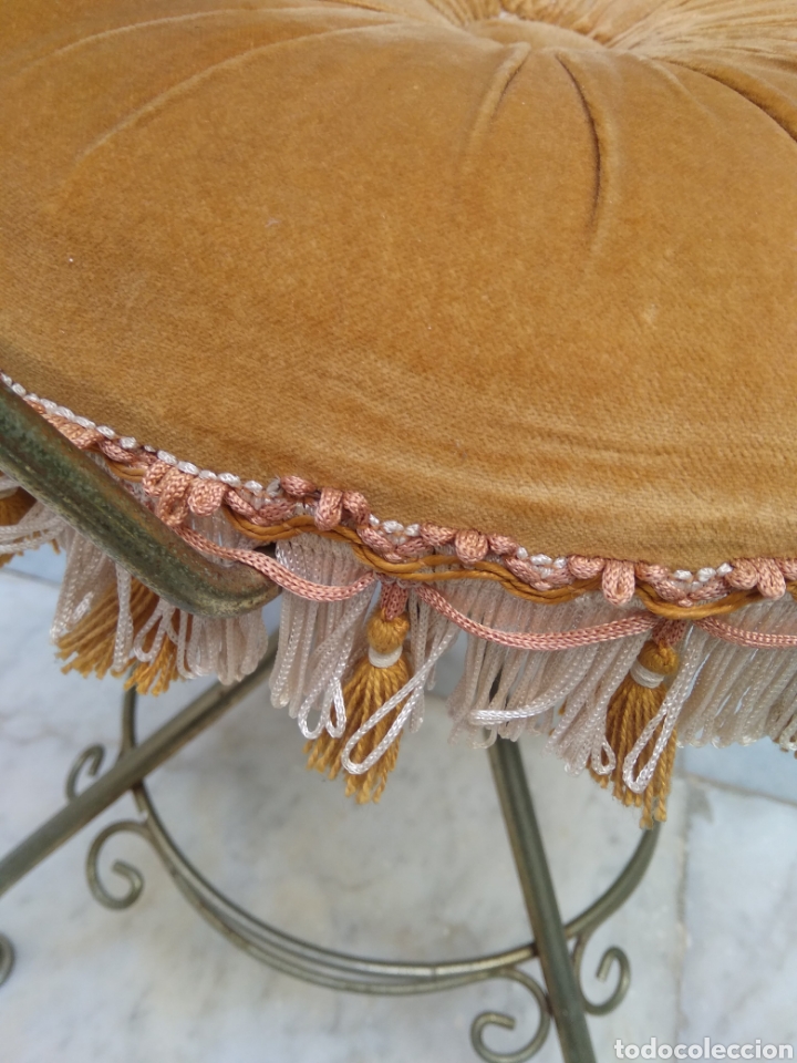 Antig&uuml;edades: Silla de piano vintage - Foto 10