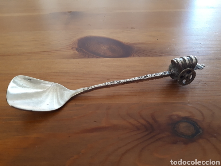 Antig&uuml;edades: Cuchara cucharilla carro (plata?) - Foto 2