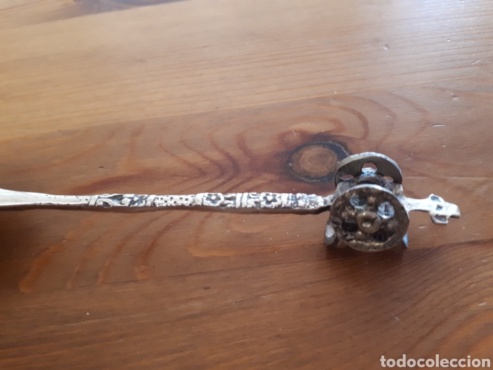Antig&uuml;edades: Cuchara cucharilla carro (plata?) - Foto 4