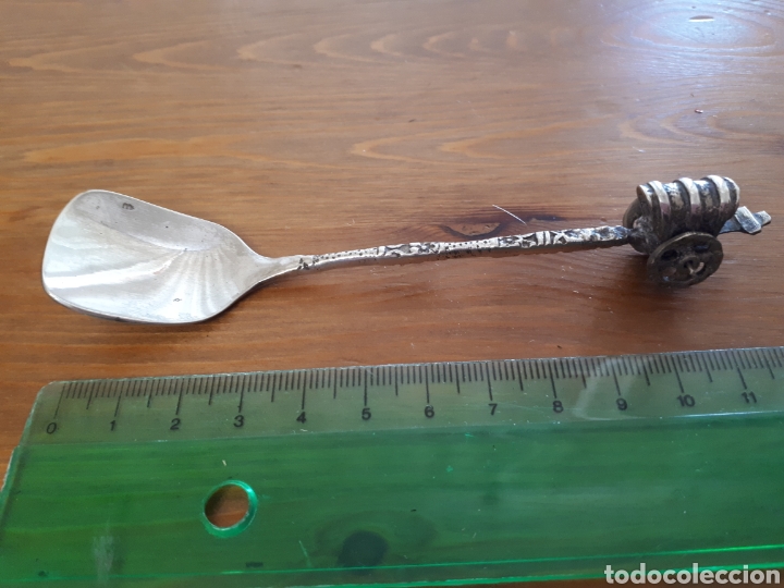 Antig&uuml;edades: Cuchara cucharilla carro (plata?) - Foto 1