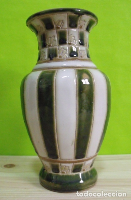 Antig&uuml;edades: Jarr&oacute;n Florero Cer&aacute;mica 20 cm - Foto 1